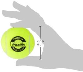 Franklin Pet Supply Co. Squeaky Dog Tennis Balls - Ready Set Fetch Dog Toy Tennis Balls with Squeaker - Perfect Pet Toy Fetch Ball for Small, Medium + Large Dogs - 3 Pack