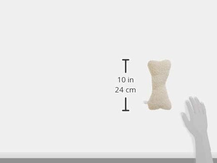 SPOT 9in Vermont Style Fleece Bone Dog Toy – Soft Comfort Plushie for Medium Dogs & Puppies – Built-in Squeaker – No Plastic Parts – Safe for Light Chewers – Cuddly & Calming Pet Toy