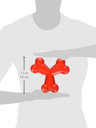 SPOT Play Strong Trident Bone - Durable TPR Long Lasting Dog Chew for Aggressive Chewers, Hole for Treats, Virtually Indestructible Toy for Large Dogs & Puppies up to 90lbs - 6 inch