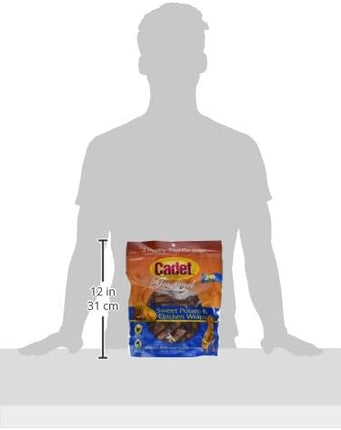 Cadet Gourmet Sweet Potato & Chicken Wraps Limited-Ingredient Dog Chews, Healthy and Natural Training Treats for Small and Large Dogs, 28 oz.