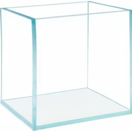 Cube Rimless Frameless Extra Clear All Glass Aquarium, Low Iron Glass Tank, 5mm Glass, White Leveling Mat Included, w/Lids Options
