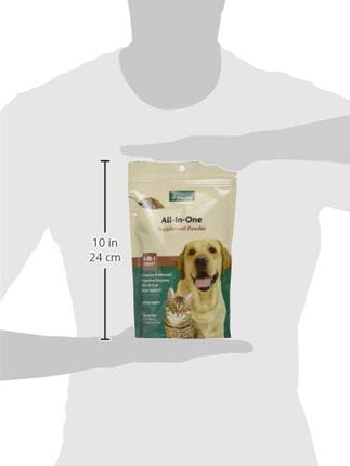 NaturVet All-in-One Dog Supplement - for Joint Support, Digestion, Skin, Coat Care – Dog Multivitamins with Minerals, Omega-3, 6, 9 – Wheat-Free Vitamins for Dogs – 13-Ounce Powder