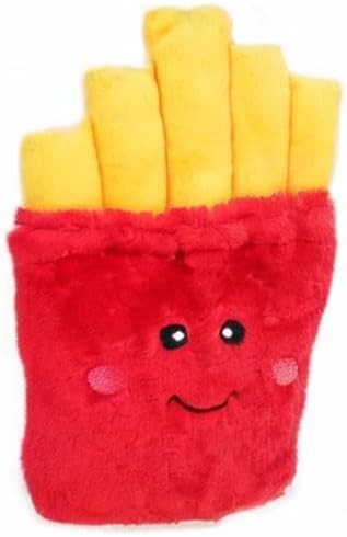 ZippyPaws NomNomz - Dog Squeaky Toys to Keep Them Busy, Funny Food Plush for Small & Medium Dogs, Cute Stuffed Puppy Toy, Pet Products, Gift for Dogs of All Breeds, Soft and Cuddly - Fries