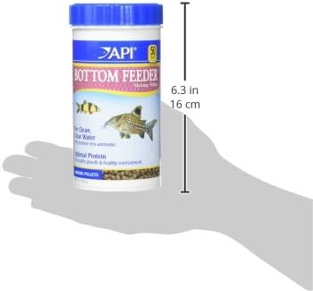 API BOTTOM FEEDER PELLETS WITH SQUID Fish Food 7.9-Ounce Container
