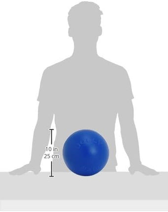 Jolly Pets Push-n-Play Ball Dog Toy, 6 Inches/Medium, Blue (306)