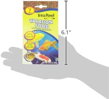 TetraPond Vacation Food Slow Release Feeder Block, 3.45 Ounce - 16477 (Pack of 4)