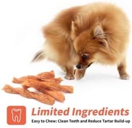 Chicken Dog Chew Twist Sticks, Puffed Human Grade Chicken Dog Treat Sticks, Rawhide Alternative, Easy to Digest 20pcs/Pack