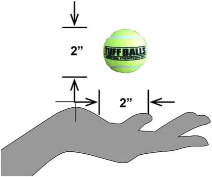 PetSport Jr Tuff Ball - Small Tennis Balls for Dogs, Great for Boredom & Aggressive Chewers, Dog Toy, Mini Tennis Balls for Small Dogs, Certified Non-Toxic, Won't Wear Down Teeth - 1.8" (24 Pack)