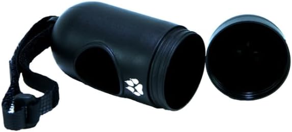 Compostable Dog Poop Bags with Balck Dispenser, Plant-Based, TUV Certified, Unscented, Leak-Proof, 7 Rolls, 105 Bags, Black