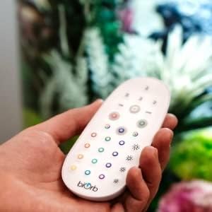 biOrb Halo 30 Acrylic 8-Gallon Aquarium with Multi-Color Remote-Controlled LED Lights Modern Tank for Tabletop Display, White