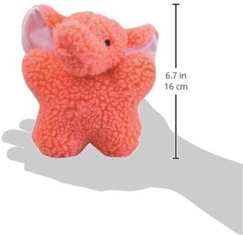 Zanies Cuddly Berber Baby Elephant Dog Toys, Pink 8-Inch