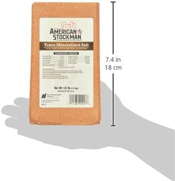 North American Salt 90013 Trace Mineral Brick Pet Nutritional Supplement, 4-Pound