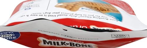 Milk-Bone Original Brushing Chews, 35 Small/Medium Daily Dental Dog Treats Scrubbing Action Helps Clean Teeth (Pack of 2)