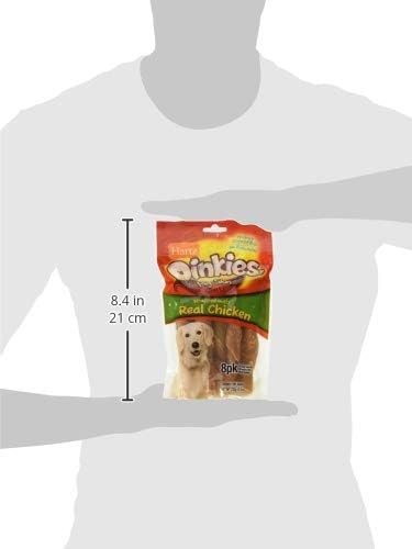 Hartz Oinkies Jerky Twists with Naturally Smoked Pork & Real Chicken Breast Dog Treats, Highly Digestible Long Lasting Dog Chews, 8 Count