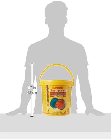 Sera Discus Granules Nature 10l (4,2kg/147,1 oz) | Main Feed for All Discus & Ornamental Fish | Rich in Aquatic Proteins & Minerals | No Dyes or Preservatives | Boosts Growth, Health & Fertility