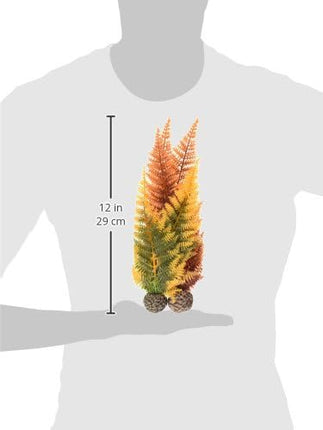 biOrb Winter Fern Plant Set, Colorful and Durable, Fern Inspired Aquarium Decorations, Green and White