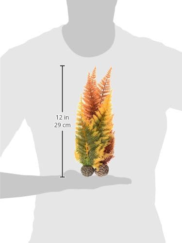 biOrb Winter Fern Plant Set, Colorful and Durable, Fern Inspired Aquarium Decorations, Green and White