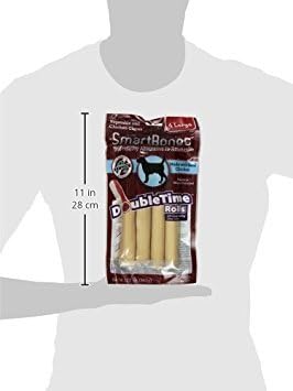 SmartBones DoubleFun Rolls, Rawhide Free Dog Chew Sticks, Long-Lasting Chew Center, Treats for Dogs Made With Real Chicken, 4 Count