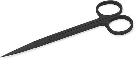 Mandala Crafts 12 Inches Black Stainless Steel Straight Aquarium Scissors for Trimming Aquatic Plants – Long Aquascape Scissors for Fish Tanks, Hospital Tanks, Goldfish Bowls, and Terrariums