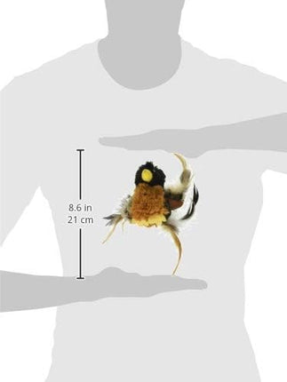 Pet Craft Supply Kitty Condor Crazy Catnip, Funny Cuddling Chasing Hunting Irresistible Stimulating Soft Plush Boredom Relief Interactive Cat Toy with Realistic Feathers, All Breed Sizes (Pack of 2)