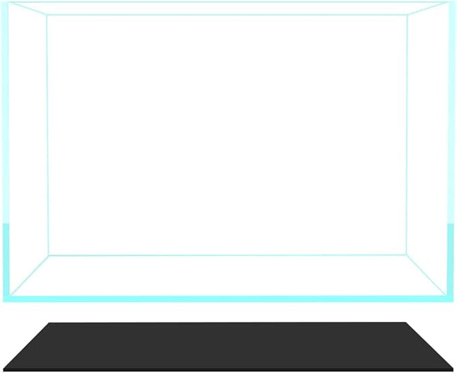 Fzone 10 Gal Rimless Low Iron Fish Tank Nova Clear Ultra-White 45° Mitered Edges Translucent Glass Anata Series Aquarium w/Black Foam Leveling Mat(S45-W30)