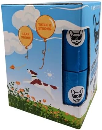 Buddy Bags Premium Dog Poop Bags, Unscented, Extra Thick & Strong, Bold “Open Here” Arrow, 18 Refill Rolls, 270 Earth Friendly Bags.