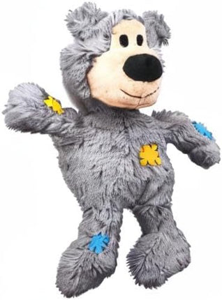 KONG Wild Knots Bears - Durable Dog Toys with Internal Knotted Ropes and Minimal Stuffing for Less Mess (Assorted Colors) (Medium/Large)