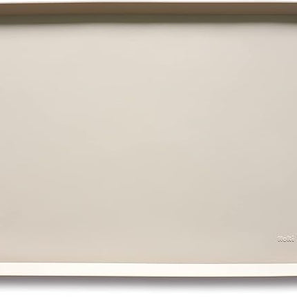 Hoki Found X-Large Non Slip Silicone Pet Food Mats - Tray for Dog Cat Bowl - Waterproof Dog Cat Food Mats for Carpet - Papayawhip