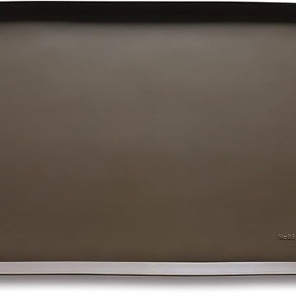 Hoki Found L Silicone Pet Food Mats Tray - Non Slip Dog Cat Bowl Mats Placemat - Pet Feeding Mat - Waterproof Dog Cat Food Mats -Pet Water Mats for Carpet - Coffee