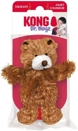 KONG Low Stuffing with Squeaker Dog Toy, X-Small, 3 Animals, Bear, Duck, Frog