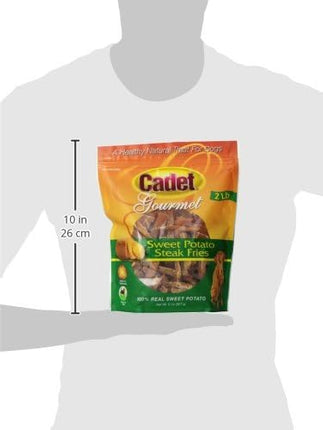 Cadet Gourmet Sweet Potato Fries Dog Treats - Healthy & Natural Sweet Potato Dog Training Treats for Small & Large Dogs - Inspected & Tested in USA (2 lbs.)
