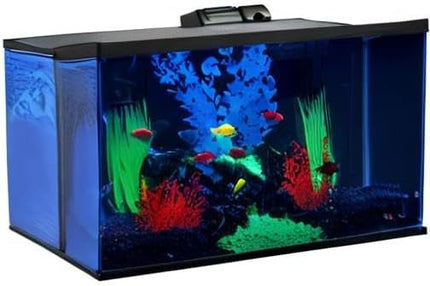 Glofish 10 Gallon Aquarium Fish Tank Kits, Includes LED Lighting and Décor (Amazon Exclusive)