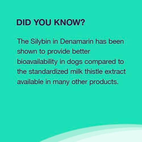 Nutramax Denamarin Liver Health Supplement for Dogs, With S-Adenosylmethionine (SAMe) and Silybin, 30 Chewable Tablets