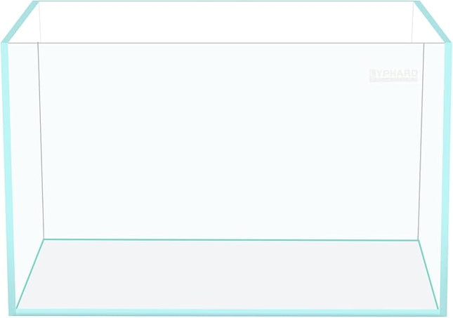 LYPHARD AQUARIUMS 15 Gallon Rimless Aquarium, Ultra Clear Glass Low Iron Rectangular Fish Tank L19.6×W13×H13.8 Inches Thickness 6mm with EVA Foam Mat Included