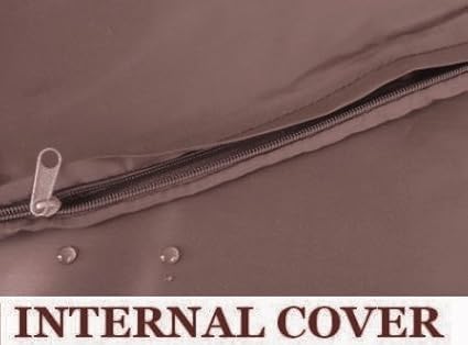 Dogbed4less 1 Pack Internal Duvet Case Waterproof Zipper Dog Bed Cover for Extra Large 47"x29"X4" Memory Foam Pad Pet Bed - 51"X33" Flat