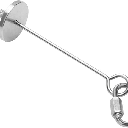 Bird Food Holder Stainless Steel Fruit Vegetable Stick Skewer for Parrots Cockatoo Cockatiel Cage Treating Tool (S: 4.72inch)