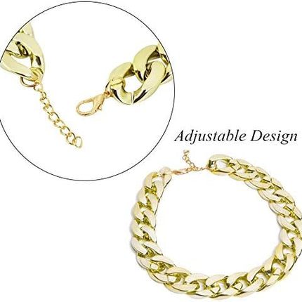 Legendog , 2pcs Fashion Cool Pet Sunglasses Adjustable Pet gold chain Set for Cats and Small Dogs