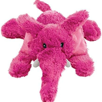 KONG Cozie Plush Dog Toy with Squeaker (Elmer The Elephant, Medium)