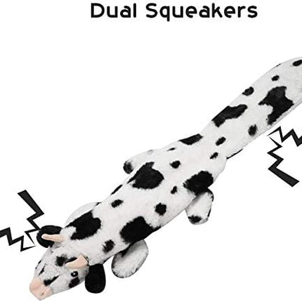 Nocciola Dog Squeaky Toys, 5 PCS Crinkle Plush Dog Toys, No Stuffing Dog Toys for Small Medium Large Dogs, Stuffless Puppy Toys for Boredom