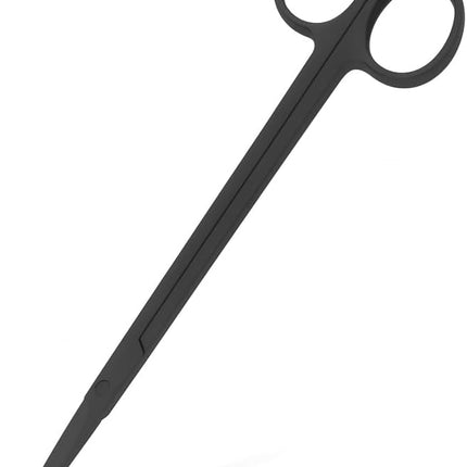 Mandala Crafts 12 Inches Black Stainless Steel Straight Aquarium Scissors for Trimming Aquatic Plants – Long Aquascape Scissors for Fish Tanks, Hospital Tanks, Goldfish Bowls, and Terrariums