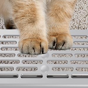 Enclosed Stainless Steel Cat Litter Box with Lid, XL Extra Large Litter Box for Big Cats, Metal Litter Pan High Sided, Never Absorbs Odors, Anti-Urine Leakage, Include Scoop (SH-Light Gray)