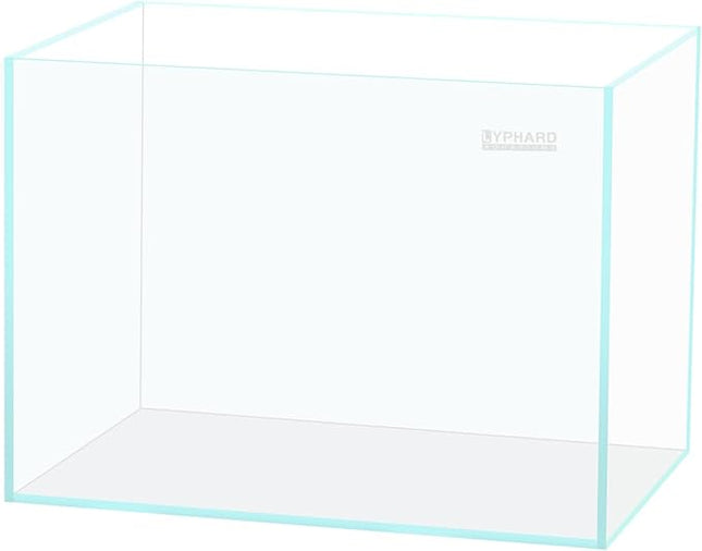 LYPHARD AQUARIUMS 9.5 Gallon Rimless Aquarium, Ultra Clear Glass Low Iron Small Fish Tank for Betta, L15.7×W11.8×H11.8 Inches Thickness 5mm with EVA Foam Mat Included