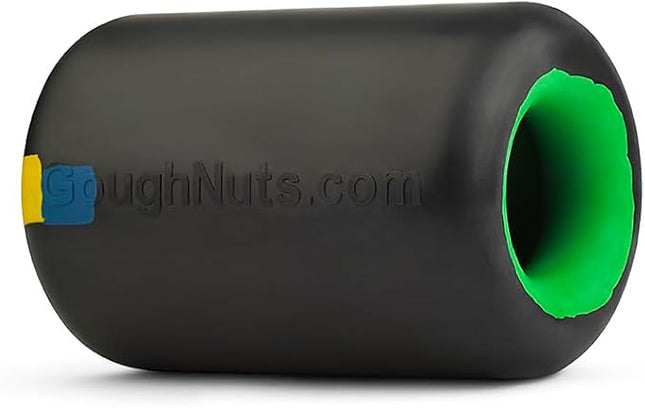 Goughnuts Work to Eat Dog Treat Toy – Virtually Indestructible Rubber Treat Dispensing Dog Toys for Aggressive Chewers, Mental Enrichment Feeder and Fillable Chew for Large Dogs, Freezable, USA Made