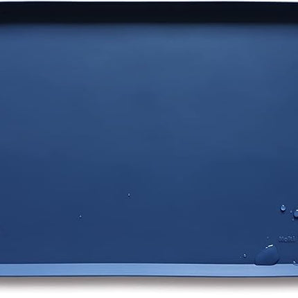 Hoki Found Silicone Pet Food Mats - Non Slip Dog Cat Bowl Placemats - Waterproof Dog Cat Food Mats - Suitable for Carpet - Indigo Ink