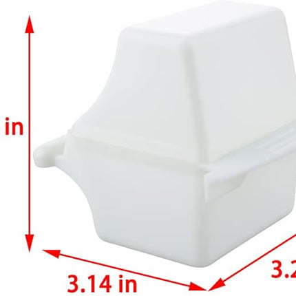 2 Pcs Small Bird Slot Feeder No Mess Cage Hanging Feeder Cup Plastic Food & Water Dispenser Bowl