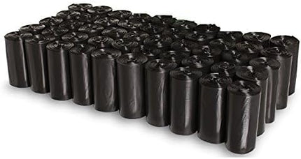 EZ 1000 Pet Dog Waste Poop Bags, Black, 9"x12", Dog Pickup Waste Disposal Bags