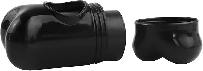 Dog Poop Bags Dispenser with Carabiner Clip, Doggy Poop Bag Holders for Leashes Include 1 Roll (15 Bags) Leak-Proof Large Lavender Scented Doggie Pet Waste Bags,Dog Accessories, Black