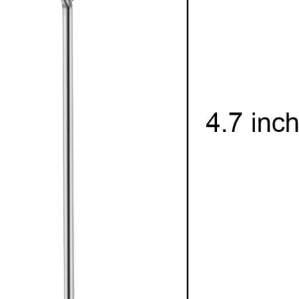 Bird Food Holder Stainless Steel Fruit Vegetable Stick Skewer for Parrots Cockatoo Cockatiel Cage Treating Tool (S: 4.72inch)