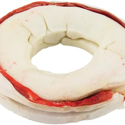 Dingo Ringo-o-o, Premium Rawhide Treats with Real Meat for Small, Medium, and Large Dogs 5-Count