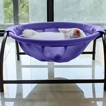 Cat Bed Dog Bed Pet Hammock Bed Cat Sleeping Cat Supplies Pet Supplies Whole Wash Stable, Detachable & Breathable, Easy Assembly Indoors Outdoors, 16.9 in x 16.9 in x 9.5 in